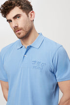 Polo Bleu Clair - Harmont & Blaine Jeans - Homme