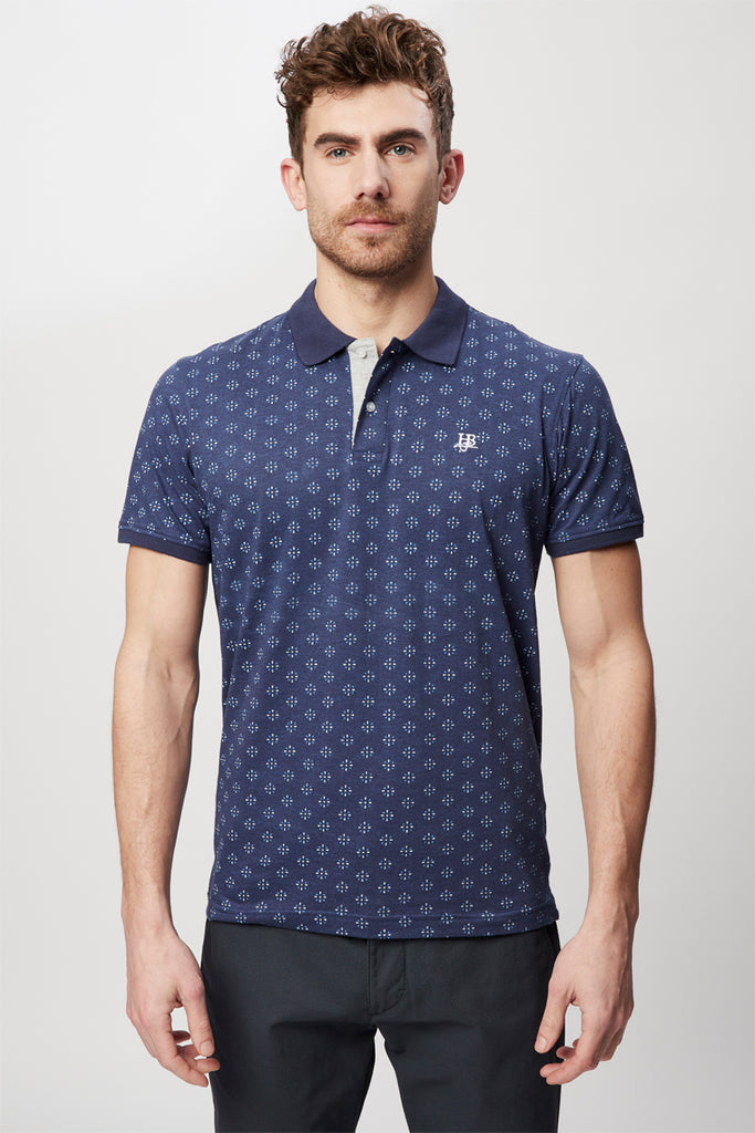 Polo Bleu Marine - Harmont & Blaine Jeans - Homme