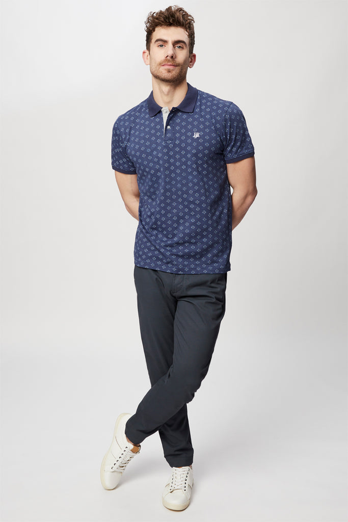 Polo Bleu Marine - Harmont & Blaine Jeans - Homme
