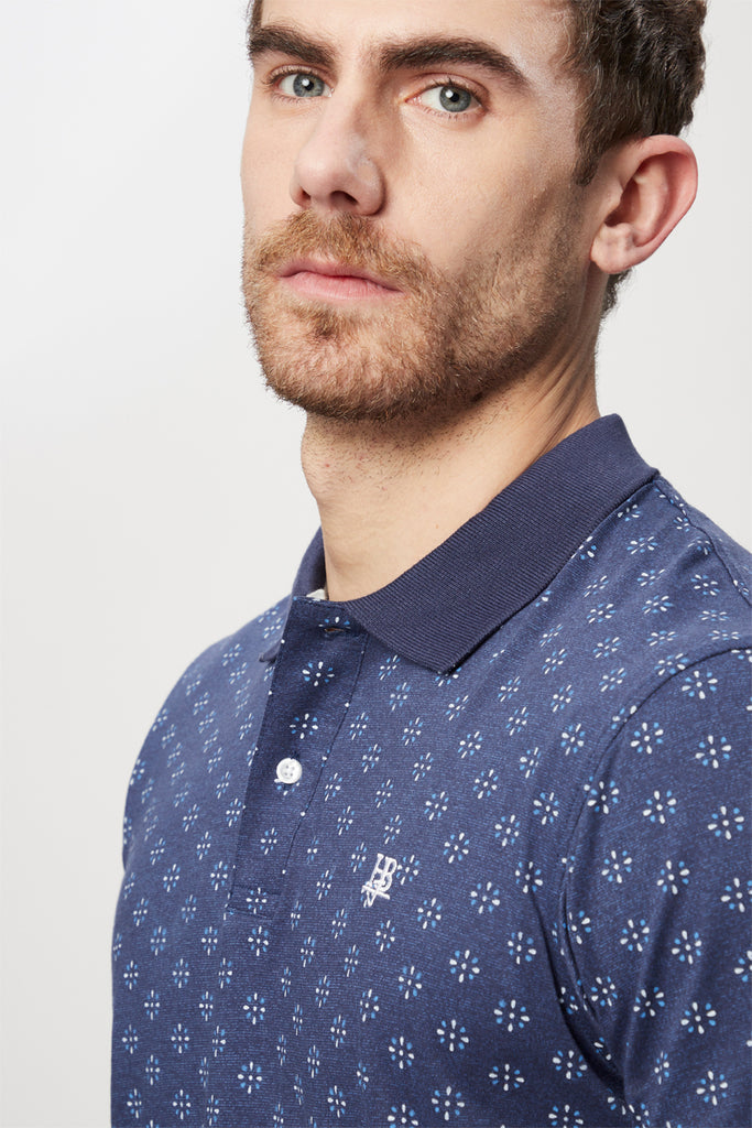 Polo Bleu Marine - Harmont & Blaine Jeans - Homme