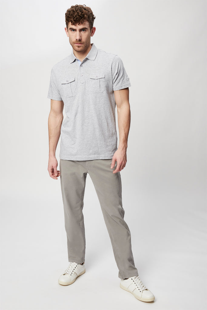 Polo Gris Chiné - Harmont & Blaine Jeans - Homme