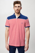 Polo Blanc Et Rouge - Harmont & Blaine Jeans - Homme