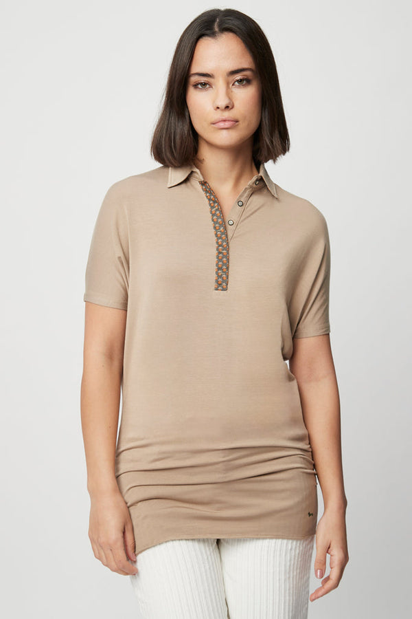Polo Beige - Harmont & Blaine - Femme