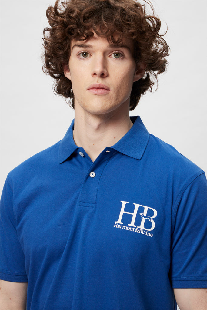 Polo Bleu Cobalt - Harmont & Blaine - Homme