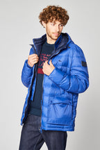 Doudoune À Capuche Bleu Roi - Harmont & Blaine - Homme