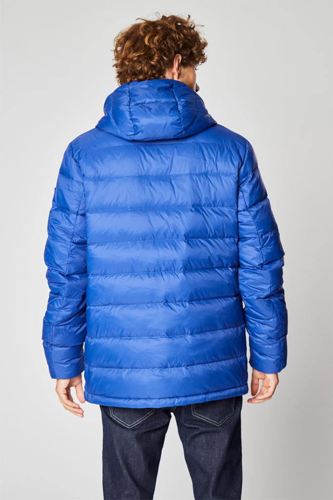 Doudoune À Capuche Bleu Roi - Harmont & Blaine - Homme