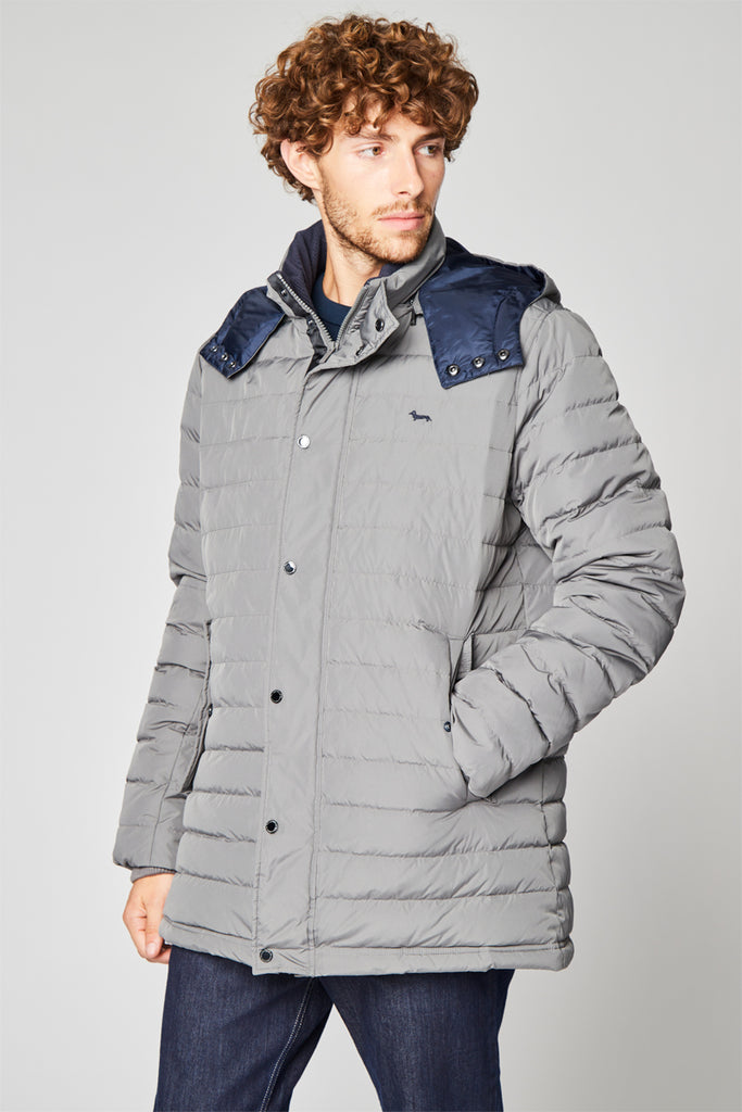Doudoune À Capuche Gris - Harmont & Blaine - Homme