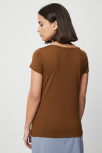 T-Shirt Marron - Harmont & Blaine - Femme