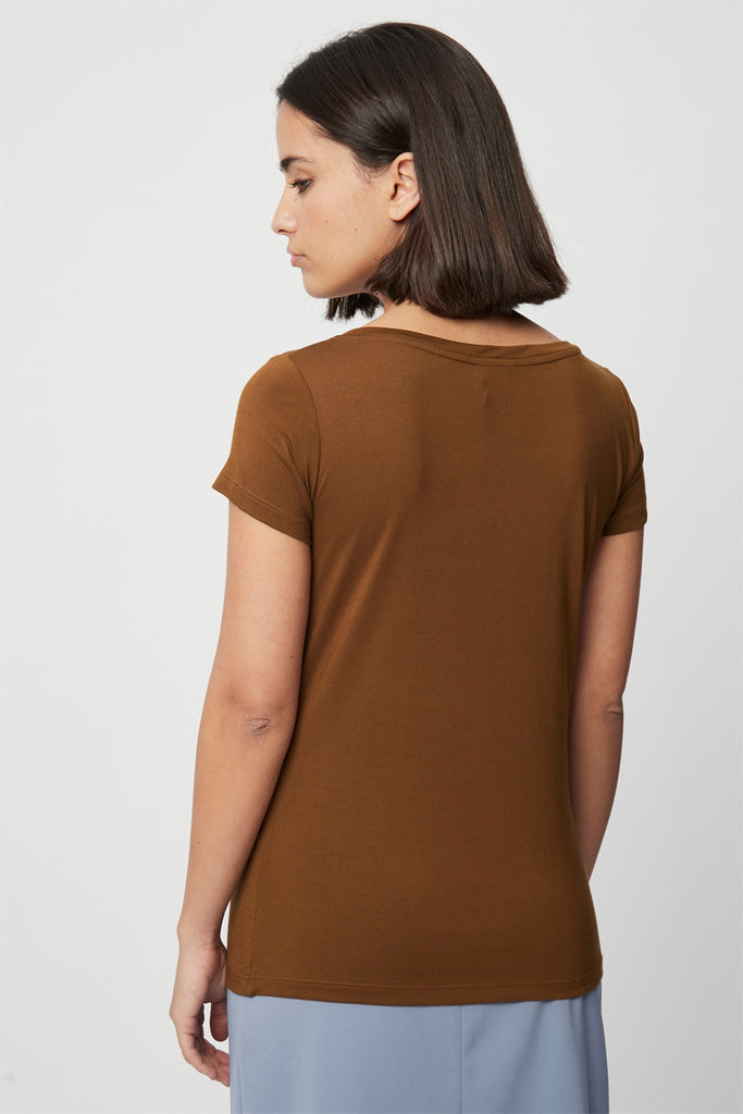 T-Shirt Marron - Harmont & Blaine - Femme