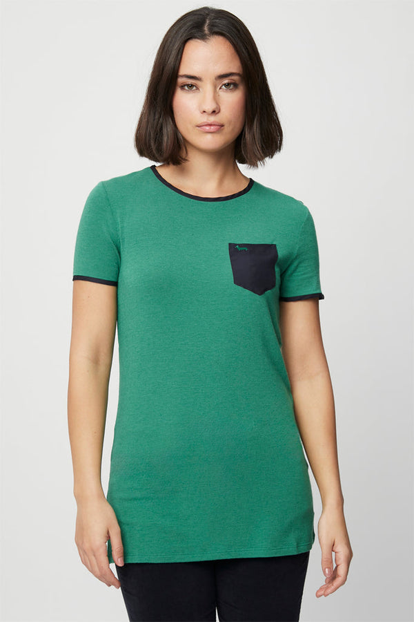 T-Shirt Vert - Harmont & Blaine - Femme