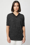T-Shirt Anthracite Chiné - Harmont & Blaine - Femme