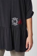 T-Shirt Oversize Bleu Marine - Harmont & Blaine - Femme