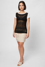 T-Shirt Noir Et Blanc - Harmont & Blaine - Femme