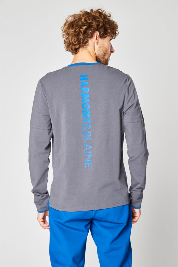 Sweat Gris Chiné - Harmont & Blaine - Homme