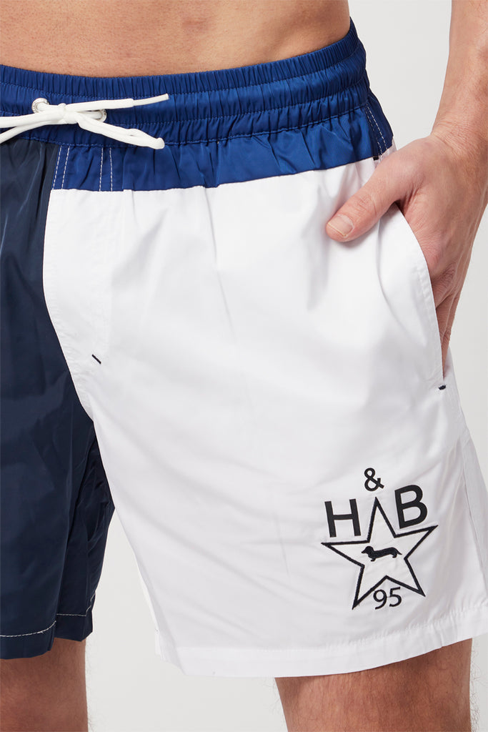 Short De Bain Bleu Marine - Harmont & Blaine - Homme