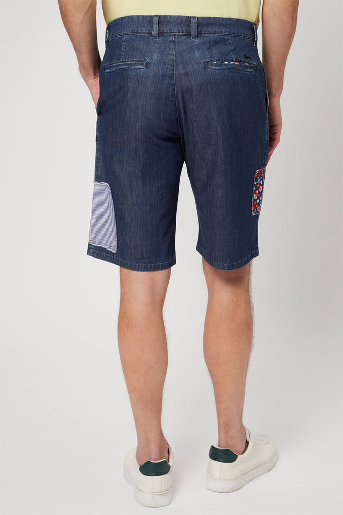 Bermuda En Jean Bleu Marine - Harmont & Blaine - Homme