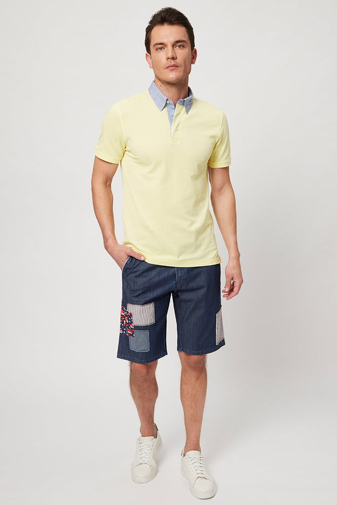 Bermuda En Jean Bleu Marine - Harmont & Blaine - Homme