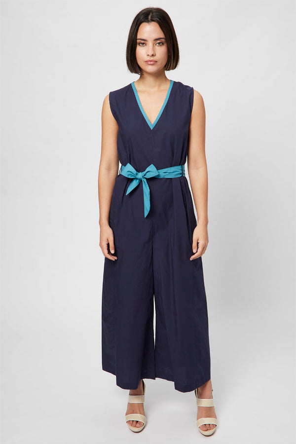 Combinaison Palazzo Bleu Marine - Harmont & Blaine - Femme