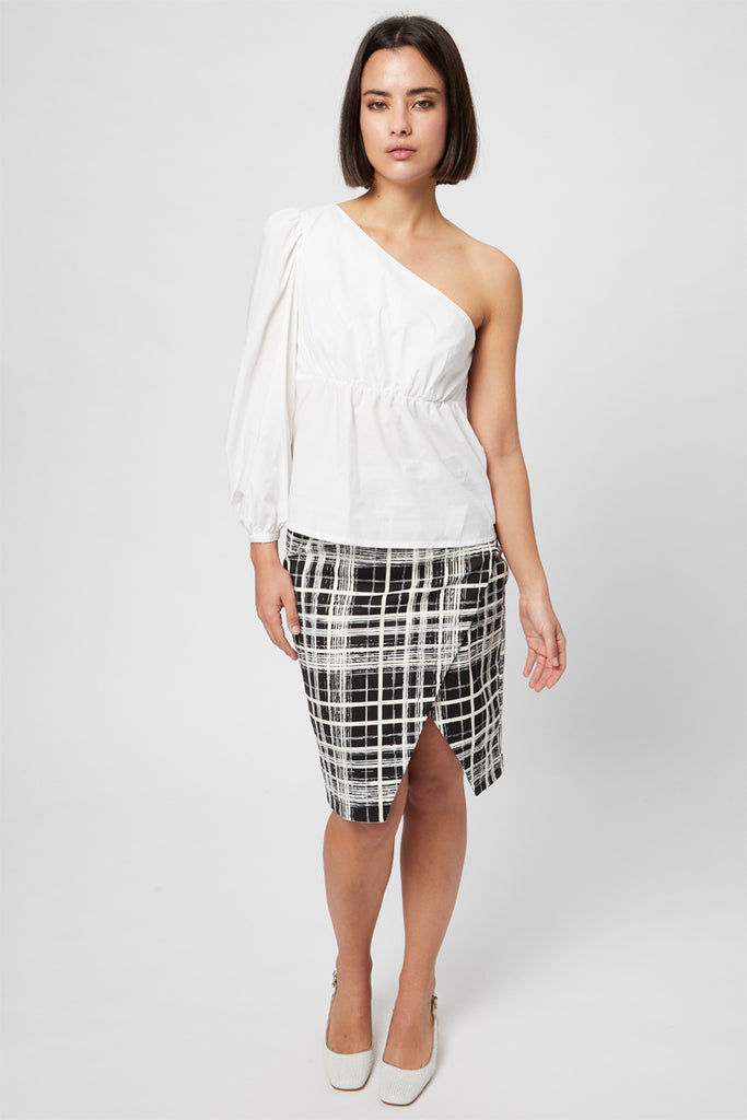 Jupe Droite Taille Haute Noir - Harmont & Blaine - Femme