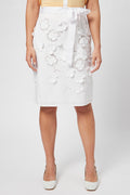 Jupe Droite Taille Haute Blanc - Harmont & Blaine - Femme