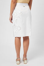 Jupe Droite Taille Haute Blanc - Harmont & Blaine - Femme