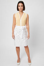 Jupe Droite Taille Haute Blanc - Harmont & Blaine - Femme