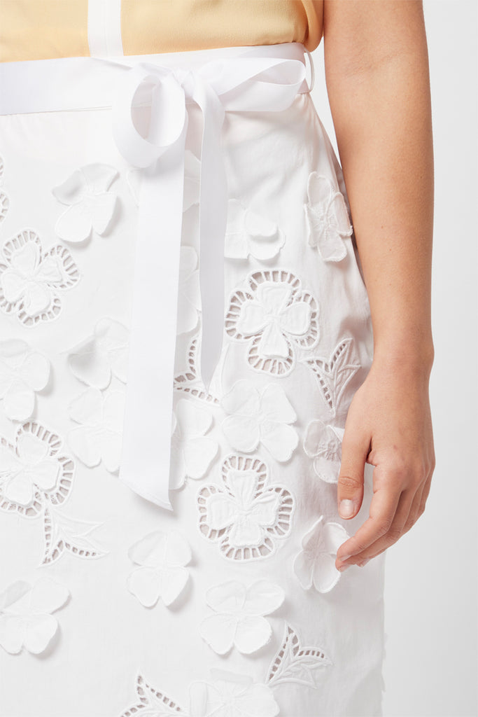 Jupe Droite Taille Haute Blanc - Harmont & Blaine - Femme