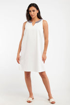 Robe Trapèze - Blanc - Harmont & Blaine - Femme