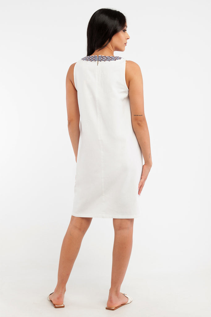 Robe Trapèze - Blanc - Harmont & Blaine - Femme