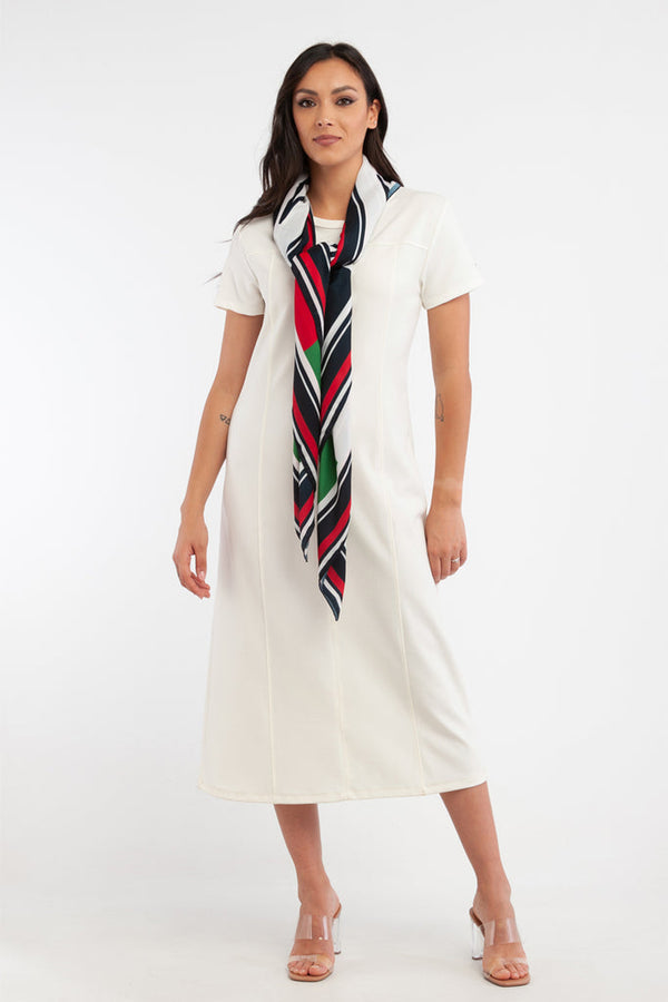 Robe Midi Et Bandana - Ecru - Harmont & Blaine - Femme