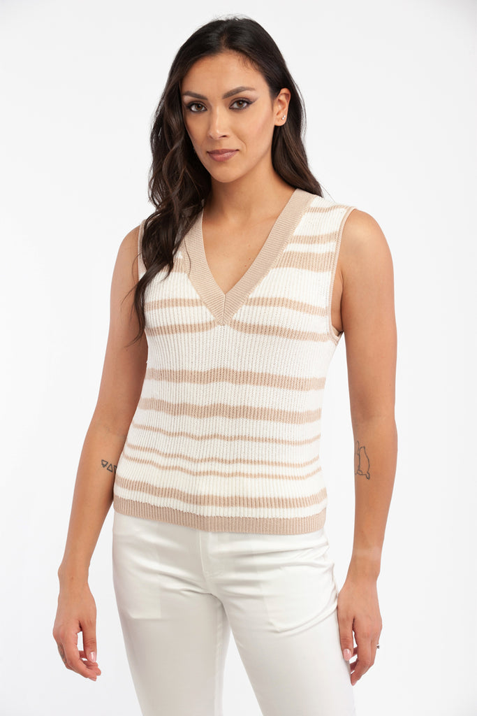 Pull Sans Manches - Blanc - Harmont & Blaine - Femme