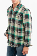Chemise En Lin - Vert Foncé - Harmont & Blaine - Homme