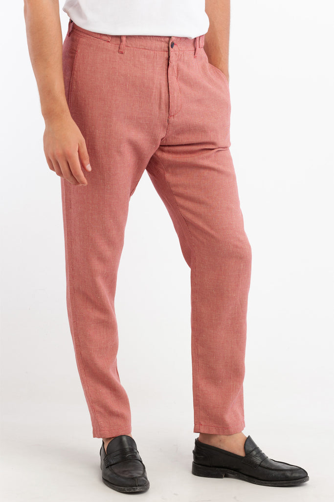 Chino En Lin - Rose Chiné - Harmont & Blaine - Homme