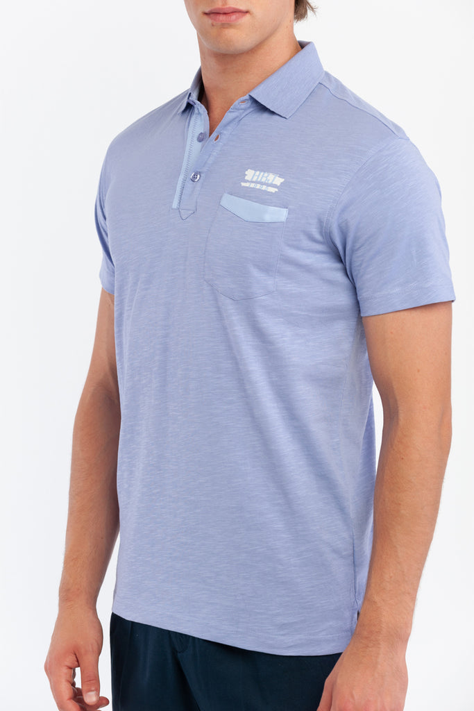 Polo - Violet Chiné - Harmont & Blaine Jeans - Homme