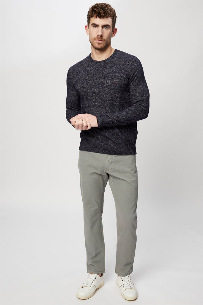 Pull Bleu Marine Chiné - Harmont & Blaine - Homme