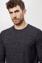 Pull Bleu Marine Chiné - Harmont & Blaine - Homme