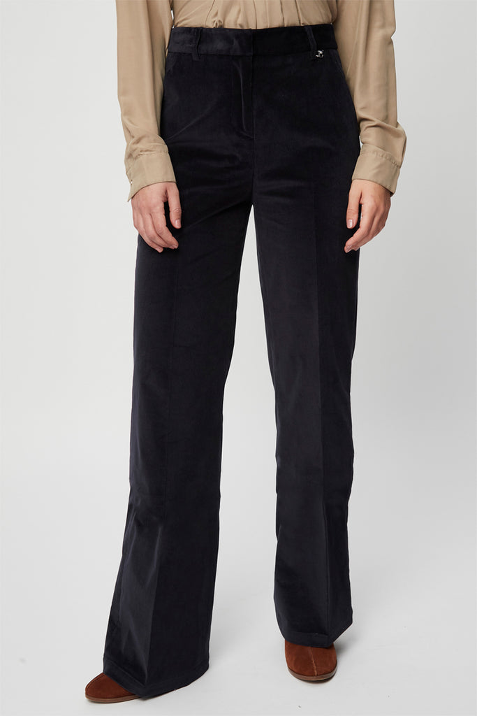 Pantalon Droit Bleu Marine - Harmont & Blaine - Femme