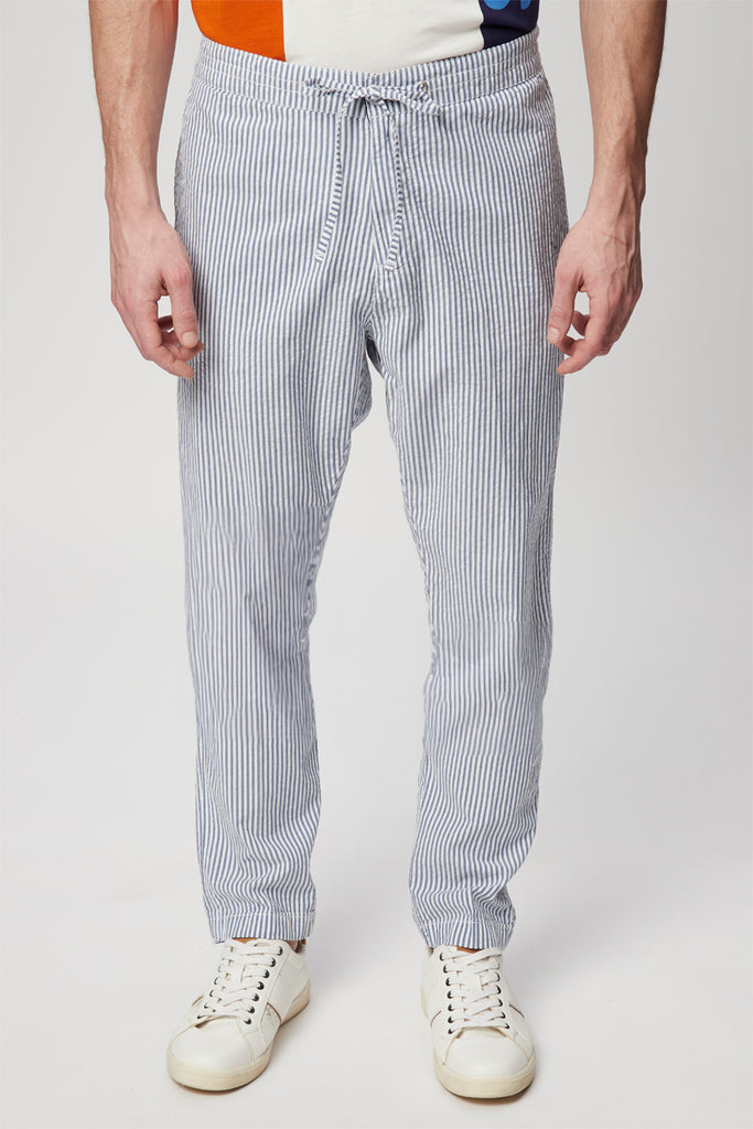 Pantalon Droit Blanc Et Bleu - Harmont & Blaine Jeans - Homme
