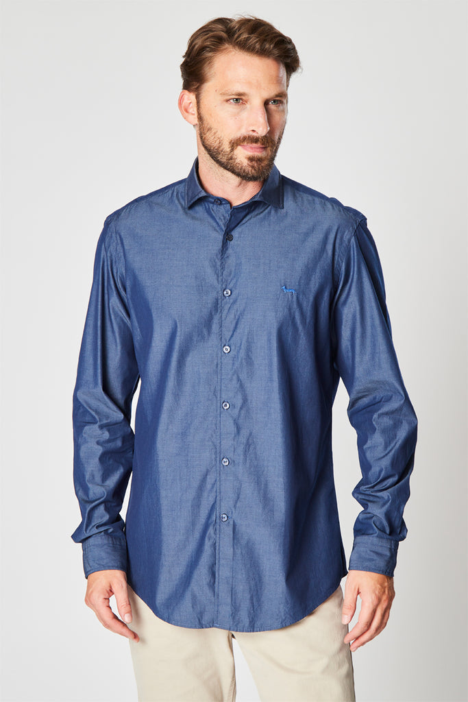 Chemise Rayée Bleu - Harmont & Blaine - Homme