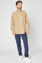 Chemise À Carreaux Moutarde Et Blanc - Harmont & Blaine - Homme