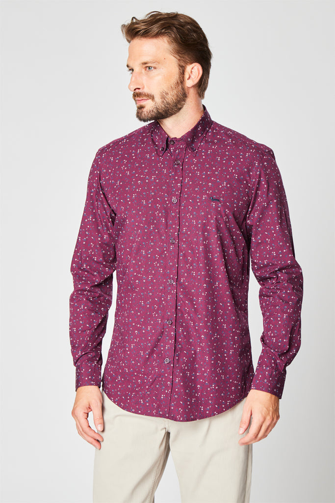 Chemise Bordeaux - Harmont & Blaine - Homme