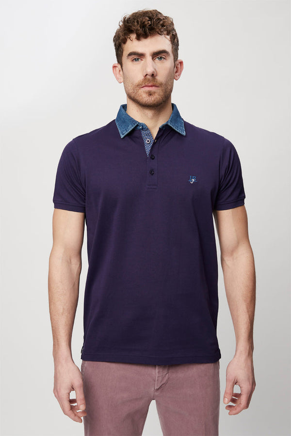 Polo Bleu Marine - Harmont & Blaine Jeans - Homme