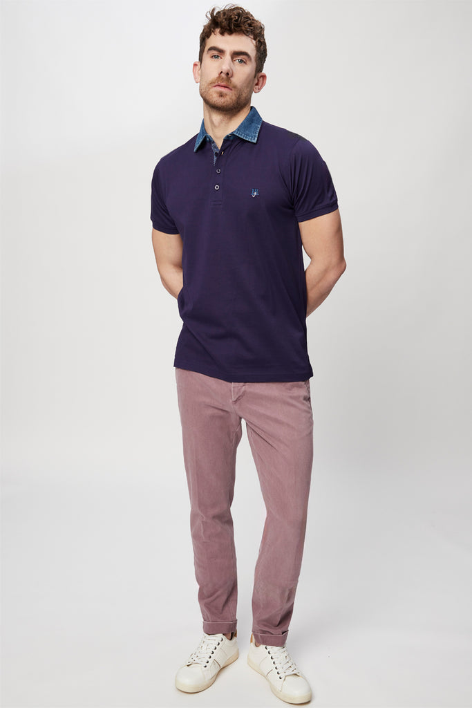Polo Bleu Marine - Harmont & Blaine Jeans - Homme