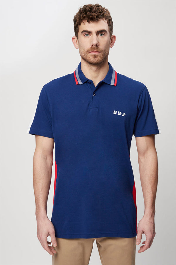 Polo Bleu Marine - Harmont & Blaine Jeans - Homme
