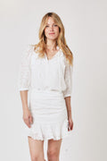 Jupe Courte Unie - Off White