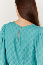 Robe Courte Unie Ceinture - Duck