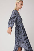 Robe Longue Imprimé Smock Taille - Santorini