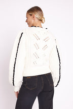 Pull Col Montant - Off White