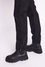 Jeans Poches Plaques - Black