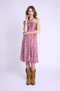 Robe Longue Sans Col - Multicolurexprint